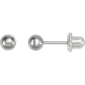 Titanium Ball Piercing Earrings Pair in 3mm - Hypoallergenic For Sensitive Ears