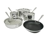 All-Clad 501372 Stainless Nonstick Cookware Set 9-pc.