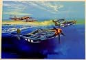 P-51 MUSTANG Art Poster by ROBERT BAILEY - 12" x 17"
