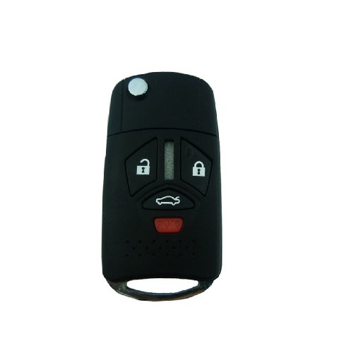 4 Button Flip Folding Smart Keyless Entry Remote Uncut Key Shell Case For Mitsubishi Lancer Galant Endeavor Eclipse Left Groove No Chips