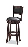 Cappuccino Augusta Swivel Stool - 29