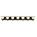Casual Lighting 7-Light Vanity - Oil-Rubbed Bronze/Wilshire Glass (7x48")