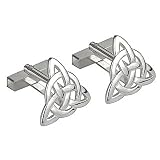 Sterling Silver Trinity Knot Cufflinks Large