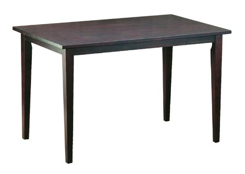 Baxton Studio Polly Dark Brown Wood Modern Dining Table