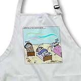 Cuddlefish In Their Natural Environment - BLACK Full Length Apron With Pockets 22w X 30l - B000UH84SS