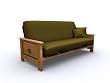 Classico Metal and Wood Full Size Futon By Elite Furniture