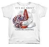 Cheerleading White Youth T-shirt - Extra Large