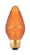 Bulbrite 421225 - 25F15A - 25 Watt F15 Flame Shaped Amber Light Bulb
