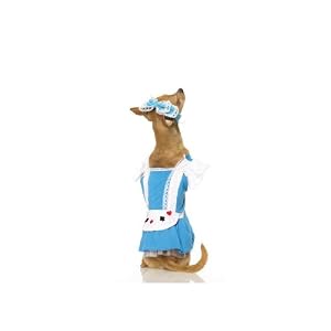 Cute And Matching Alice Puppy Pet Dog Cat Costume Leg Avenue by Fenvy X-Small, Blue