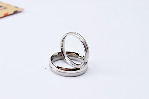 Jewelryfinds Men Upscale Stainless Steel Special Halloween Gift Couple Rings Forever Concave