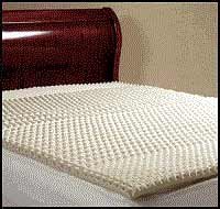 Mattress Pads - Obusforme MP-VSV-TW UltraFoam Ventilated Matress Pad Egg Crate Foam Matress Pad - Natural - Twin