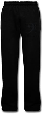 Men's Enjoy Bass Clef Life Fleece Pants With Pockets XL Black Sport By StaBe