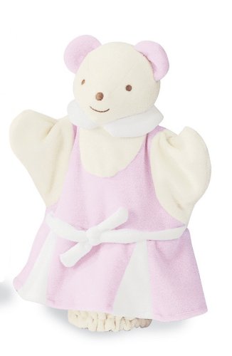 Childrens Toyshop  Toys : Nounours Pink Bear Hand Puppet - Bright