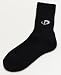 Phiten Titanium Sports Socks, Color: Black, Size: Small (7-9in)