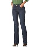 Style&co. Petite Jeans, Embroidered Pocket Straight Leg, Ocean Wash