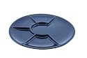 Swissmar F66106 Round Raclette/Fondue Plates, Black, Set of 4