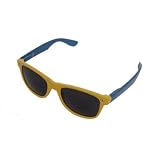 QLook Wayfarer Style Fashion Sunglasses with Dark Lens - Yellow / Blue