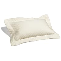 Pinzon Diamond Matelasse Boudoir Sham, Cream