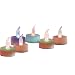 Color Changing Everlasting Tealights with 7 Rainbow Colors- Six Tealights