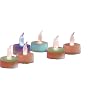 Color Changing Everlasting Tealights with 7 Rainbow Colors- Six Tealights