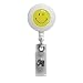 Office Products : BAU68808 - Reel, ID Card, Smiley Face, With Clip, Extends 30, 12/PK