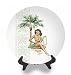 PLUMERIA HAWAII - COLLECTOR HULA PIN UP GIRL CERAMIC PLATE #1