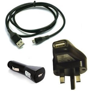 Charger Pack: Mains Adaptor / In Car Charger / Micro USB Data Sync Cable for the Samsung Galaxy Nexus HTC DESIRE HD MINI AMAZON KINDLE 4 SONY ERICSSON XPERIA X2 X10 MINI Erics Eperia X10 NOKIA MINI N97 6500 N82 6600 HTC HD HD2 HD7 LEGEND BRAVO Incredible BlackBerry: 9900 bold, 8220 Pearl, 8520 Curve, 8530, 8900, Bold 9700, Storm 9500, Storm2 9520, 9530, 9550, 9630 LG: BL20 Chocolate, BL40, GD510, GM750, Motorola: Milestone, RAZR2 V9, ROKR E8 Nokia: LUMIA 800, 3720, 5330, 6600i Slide, 6720, 6730, 6760, 8800, E63, N85, N86 8MP, N900, N96, N97, N97 mini Palm: Pre Vodafone: 360 H1, 360 M1, M1 Samsung: Samsung i9100 Galaxy S 2, samsung epic 4g sprint, B5722, B7620 Giorgio Armani, C5510, C6112, Galaxy i750, Genio PRO, Genio Qwerty, Genio Touch, H1, Jet, M7500 Emporio Armani, M8910 Pixon12, Omnia HD i8910, Omnia II I8000, Pixon12, S8000, S8300 Ultra Touch, Tocco Ultra Edition Sony Ericsson: Elm, Hazel, Xperia X10 & all other devices with Micro USB