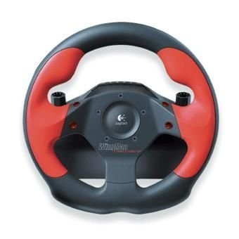 Childrens Toyshop  Video Games : Logitech WingMan Formula Force GP - Wheel and pedals set - 4 button(s) - black, red
