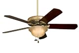 Emerson Ceiling Fans CF4500AB Crown Uplight Indoor Fan 50" w B52DC Blades and GL103MP Light