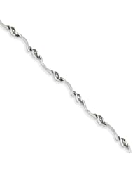 Sterling Silver Diamond Bracelet