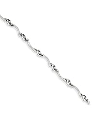 Sterling Silver Diamond Bracelet, Best Quality Free Gift Box Satisfaction Guaranteed