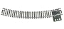HO Code 100 18" Radius Curve Terminal