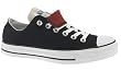 Converse Chuck Taylor All Star Lo Top Double Tongue Black/Red/Gray Canvas Shoes 1v301