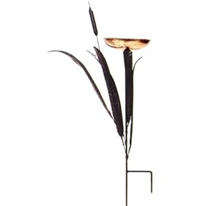 Achla CTBB02 Cattail Design Single Basin Bird Bath by 