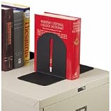 MMF241017204 - Magnetic Fashion Bookends, Steel, 6x5x7, Black
