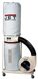 JET 708639RC DC-1100 1-1 2 Horsepower 1,100 CFM Vertical Bag Dust Collector with Remote, 115 230-Volt 1 Phase