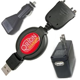 Click here to buy Retractable Travel Kit for Palm Treo 650 680 700wx 700w 700p 750v by OrionGadgets.