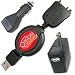Retractable Travel Kit for Palm Treo 650 680 700wx 700w 700p 750v Image