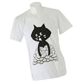 (ネネット）　ne-net　今季ビスケットにゃーTシャツ 男性　3色入荷 (ホワイト)
