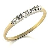 Gold Anniversary Wedding CZ Ring (Band)