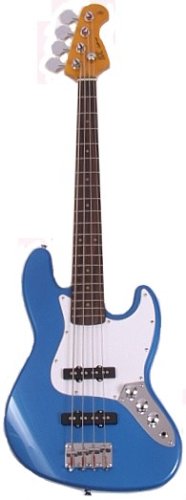 SX SJB 62 Short Scale Bass Guitar Lake Placid Blue Finish