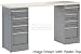 Office Products : 72" 8 Drawer Maple Top Workbench