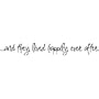 ...AND THEY LIVED HAPPILY EVER AFTER...WALL QUOTES WORDS SAYINGS LETTERING DECALS ART, BLACK