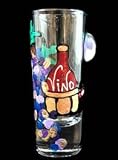 Wine Festival Design - Hand Painted - Collectible Shooter Glass - 1.5 oz. Wine Festival Design - Hand Painted - Collectible Shooter Glass