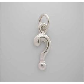 Buy WOW Silver Question Mark CHARM for bracelet by SilverSpeck.com