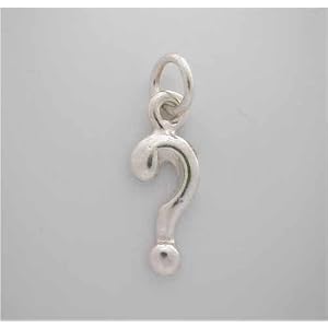 Buy WOW Silver Question Mark CHARM for bracelet by SilverSpeck.com