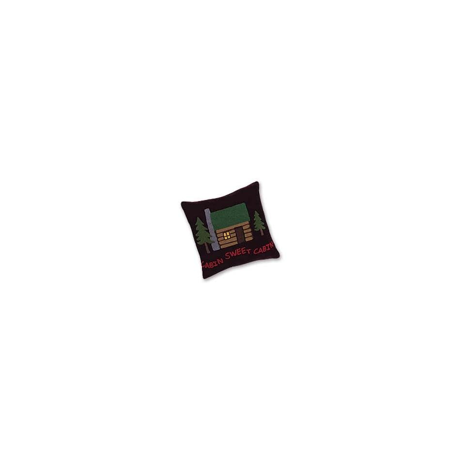 Lodge Cabin Hooked Throw Pillow On Popscreen