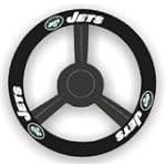 New York Jets Leather Steering Wheel Cover