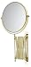 Health & Personal Care : Jerdon First Class 4X Wall Mount Mirror, Brass