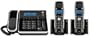 GE Dect 6.0 Black Corded Base Phone with Caller ID, Digital Answering System,and 2 Cordless Accessory Handsets (28871FE3)